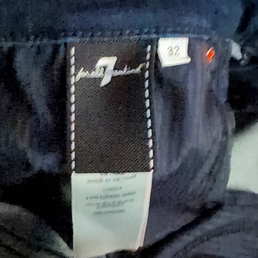 7 For All Mankind Dojo in Blue Black Jeans... Size 32 - Picture 12 of 15
